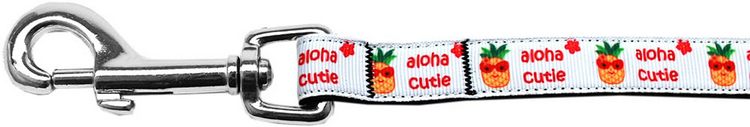 Aloha Cutie Nylon Ribbon Pet Leash 5/8 inch wide 4Ft Lsh